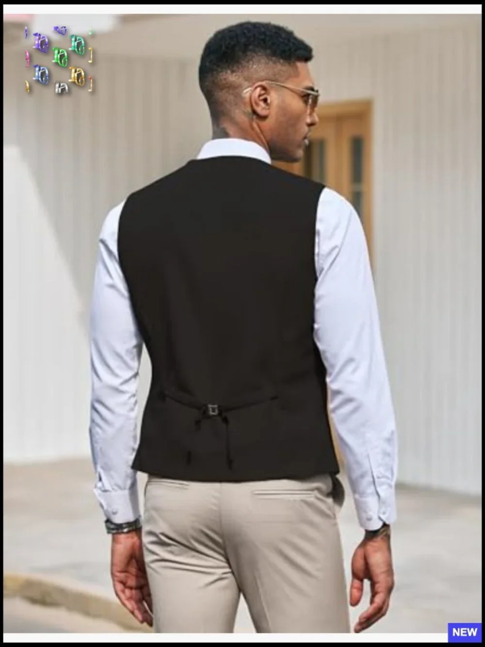 Slim Fit Formal Dress Waistcoat Business Vest Casual Elegant Menswear